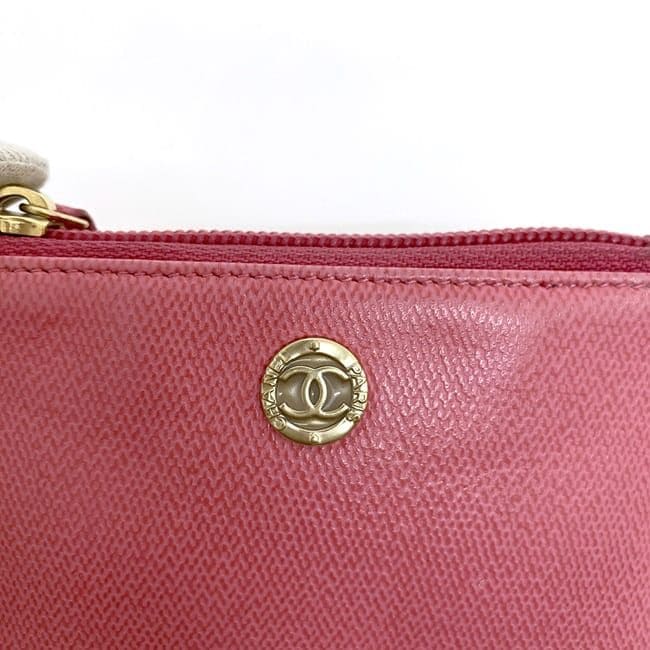 CHANEL ピンク レザー キーケース　仁川国際空港免税店で購入　値下げ可 ロッテ免税店