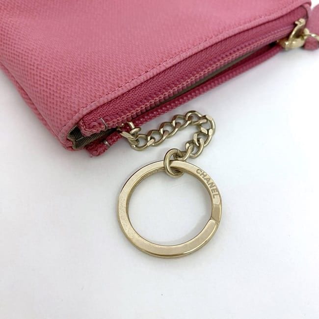 CHANEL✨キーケース　ココマーク　ベビーピンク　付属品完備　レディース シャネル キーリング付 ポーチ ec-21113 ピンク ココボタン 美品