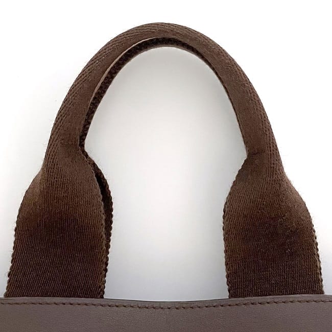 エルメス ハンドバッグ ヴァルパライソ ＰＭ f-23240 ブラウン 美品 キャンバス レザー トワルシェブロン 中古 □J刻印 HERMES フラップ 茶色 自立 マチ有 ヴィンテージ レディース メンズ 定番 人気 使いやすい 普段使い ブランド 本物 鑑定済み エルメス ハンドバッグ ヴァルパライソ PM f-23240 ブラウン 美品