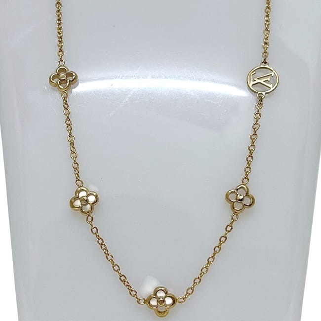 ルイ ヴィトン ネックレス フラワーフル ゴールド モノグラムフラワー