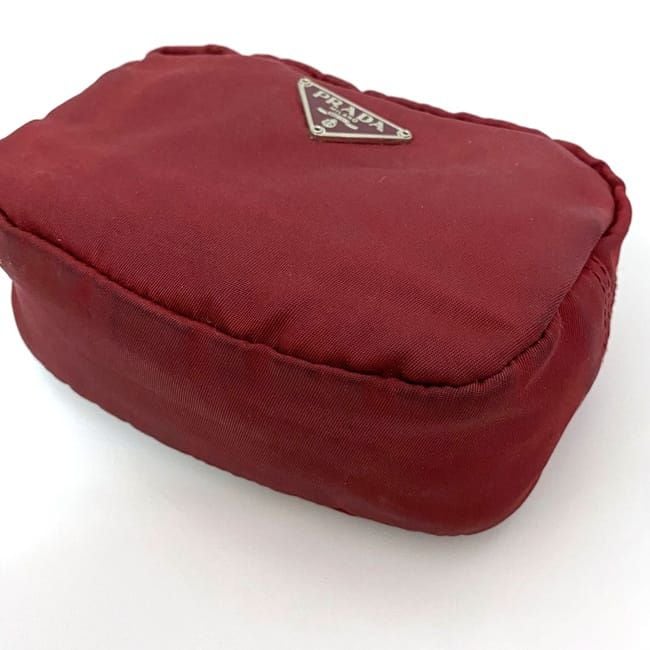 PRADA プラダ　テスート ナイロンポーチ レッド プラダ ナイロン 化粧ポーチ 1NA021 赤（ROSSO) PRADA