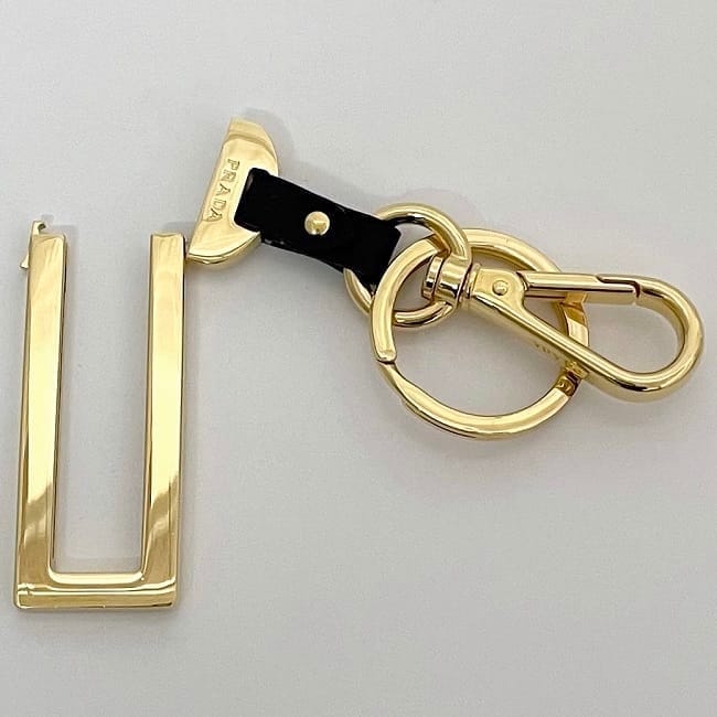 PRADA keyring プラダキーホルダー　GOLD ゴールド PRADA keyring プラダキーホルダー GOLD ゴールド 楽天市場