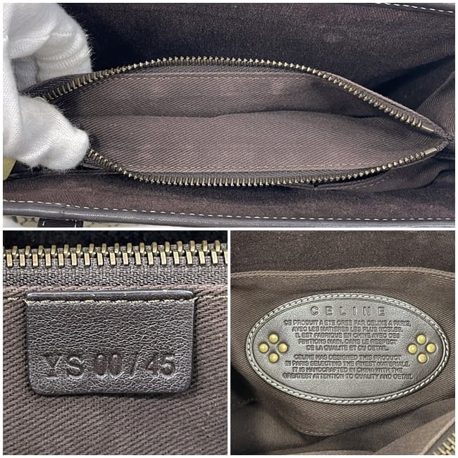 セリーヌ ハンドバッグ ec-23530 ベージュ ブラウン マカダム 美品