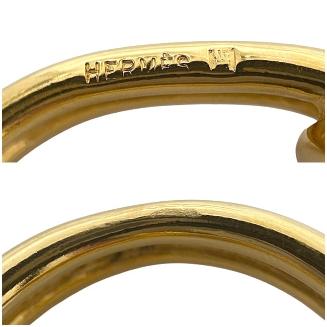 エルメス スカーフリング ec-24108 ゴールド ヴィンテージ GP 中古  