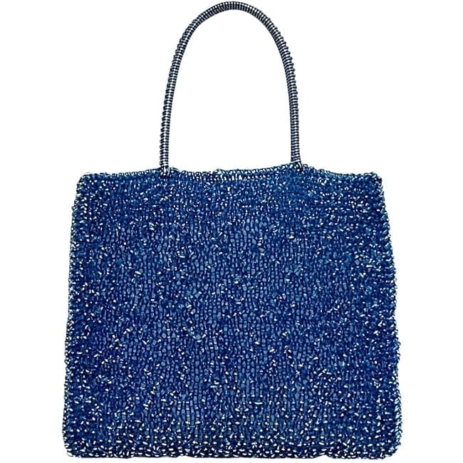 アンテプリマ ハンドバッグ ワイヤーバッグ ブルー 美品 PVC 中古