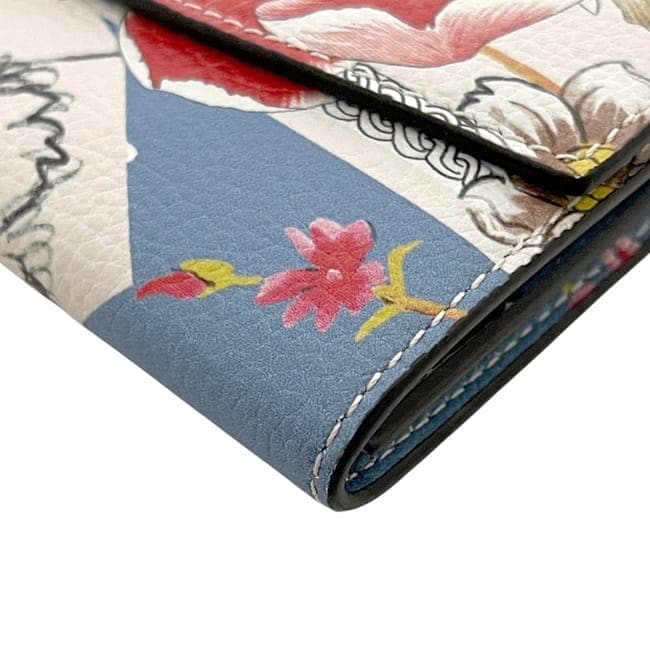 サルヴァトーレ フェラガモ 二つ折り 長財布 ライトブルー ガンチーニ