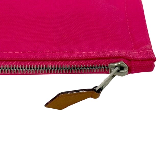 エルメス ポーチ ヨッティングポーチ GM ピンク 美品 コットン 100