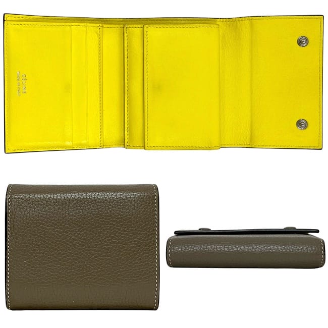 セリーヌ 三つ折り 財布 スモール トリフォールド ウォレット グレー