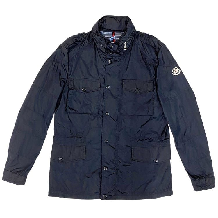モンクレール ウィンドブレーカー ネイビー ec-20050 クリーニング済み 美品 メンズ サイズ1 ナイロン 中古 MONCLER ファスナー フード ジャケット アウター アパレル カジュアル 男性 人気 防寒 ファッショ 服 紺 高級感 お洒落 ブランド 本物 鑑定済み モンクレール ウィンドブレーカー ネイビー ec-20050 クリーニング済み