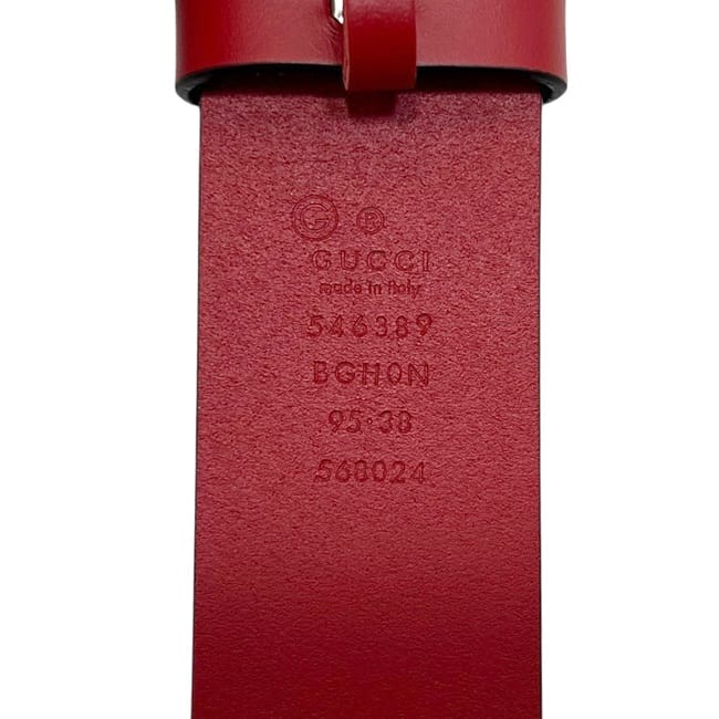 グッチ ベルト レッド 赤 インターロッキング 546389 B-GH0N 568024