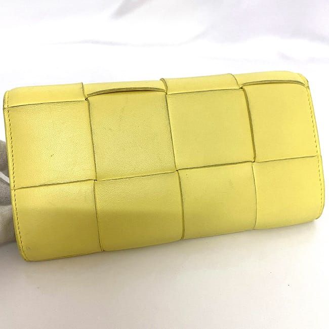 Bottega Veneta イエロー 三つ折り財布 三つ折り財布 イエロー（黄色）系 BOTTEGA VENETA(ボッテガ
