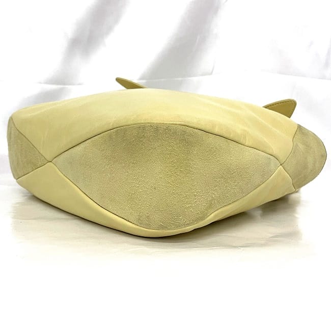 ロエベ ハンドバッグ ec-23567 イエロー アナグラム 美品 レザー