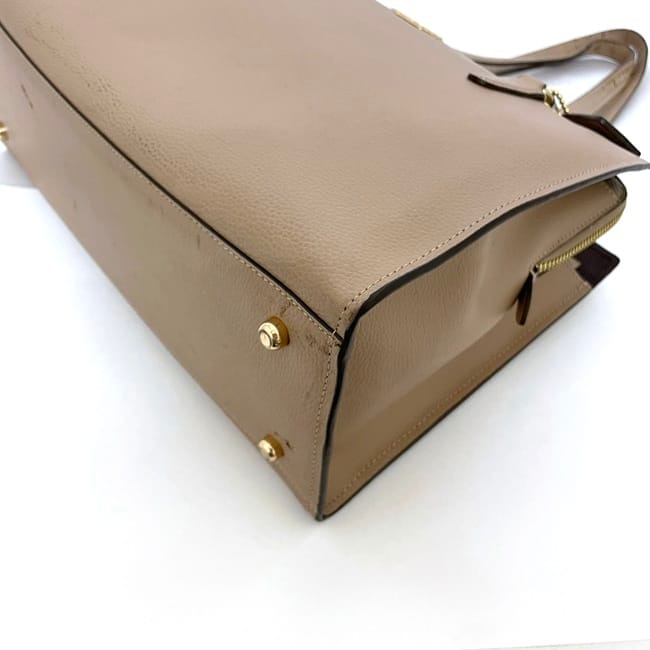 COACH コーチバッグ ベージュ ファスナー チャーム バッグ コーチ 2way 