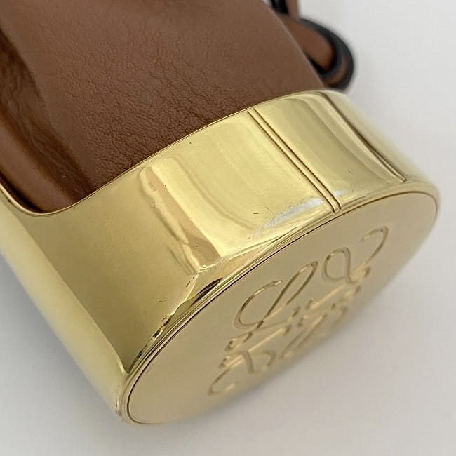 ロエベ ネックレス バルーンバッグ f-23339 ブラウン ゴールド