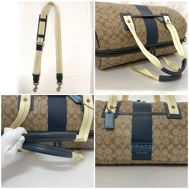 COACH コーチ 迷彩 ボストンバッグ - メルカリ