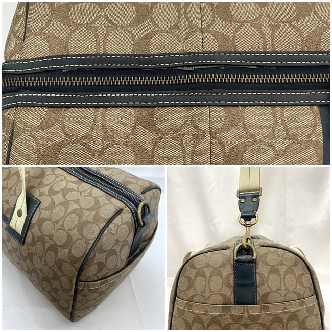 COACH コーチ 迷彩 ボストンバッグ - メルカリ