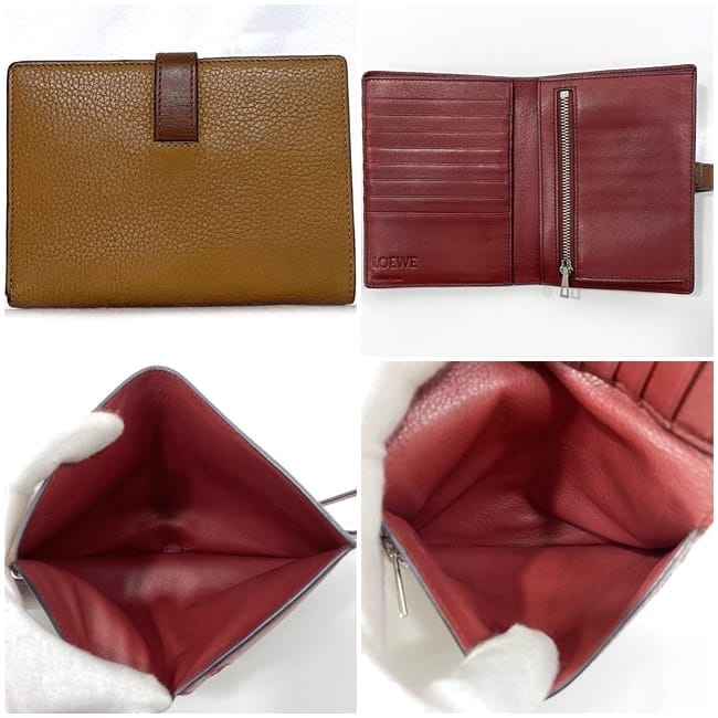 【箱付き】ロエベ　折財布　アナグラム　バーティカル ミディアム ウォレット ロエベ/2つ折り財布/バーティカル ウォレット ミディアム/グレー