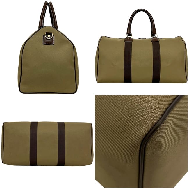 ハンティングワールド ボストンバッグ カーキ グリーン ブラウン 旅行