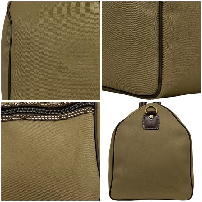 美品 ハンティングワールド レザー ボストンバッグ ダークグリーン ハンティングワールド ボストンバッグ カーキ グリーン ブラウン 旅行