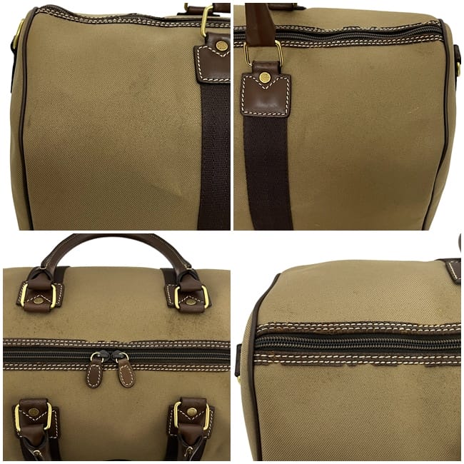 美品 ハンティングワールド レザー ボストンバッグ ダークグリーン ハンティングワールド ボストンバッグ カーキ グリーン ブラウン 旅行