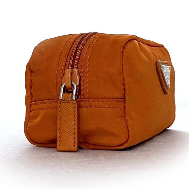 PRADA プラダ ポーチ オレンジ - 4500525A0068 Amazon | プラダ ポーチ 1ND005 PRADA コスメポーチ GLロゴ付き