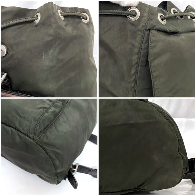プラダ リュック ec-22627 カーキ テスート 美品 ナイロン 中古