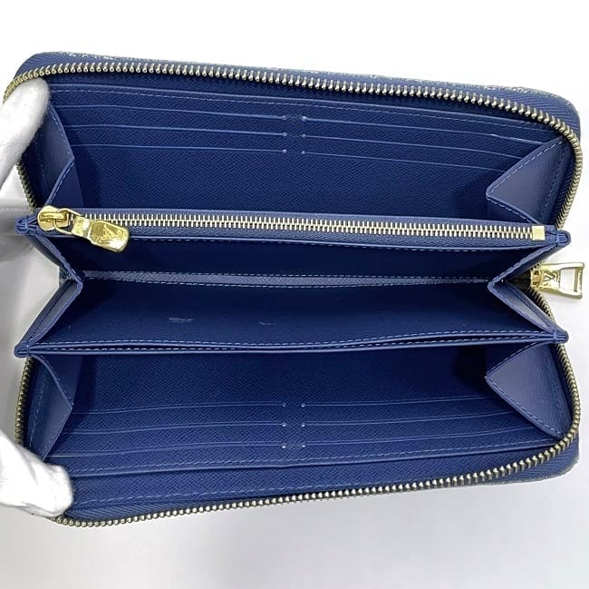 ルイ ヴィトン 長財布 ジッピーウォレット f-23359 ライトブルー