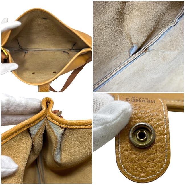 エルメス ショルダーバッグ ロデオ キャメルブラウン ゴールド 美品