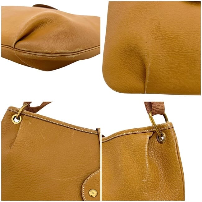 エルメス ショルダーバッグ ロデオ キャメルブラウン ゴールド 美品