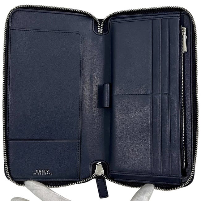 バリー ラウンドファスナー 長財布 ネイビー 6219905 未使用 財布