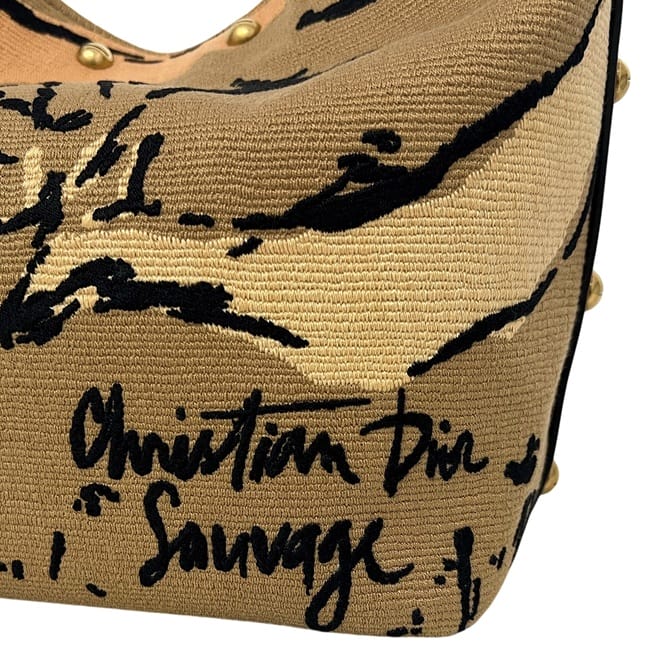 クリスチャン ディオール バケットバッグ ミディアム ベージュ