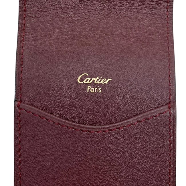 カルティエ ペンケース ボルドー マスト 美品 レザー 中古 Cartier ロゴ ワンポイント 筆記用具 筆箱 フラップ 箱付き レディース メンズ 定番 人気 ヴィンテージ ワインレッド ロゴ刻印 ビジネス ペン ホルダー ケース カルティエ ペンケース ボルドー マスト 美品 レザー 中古 Cartier