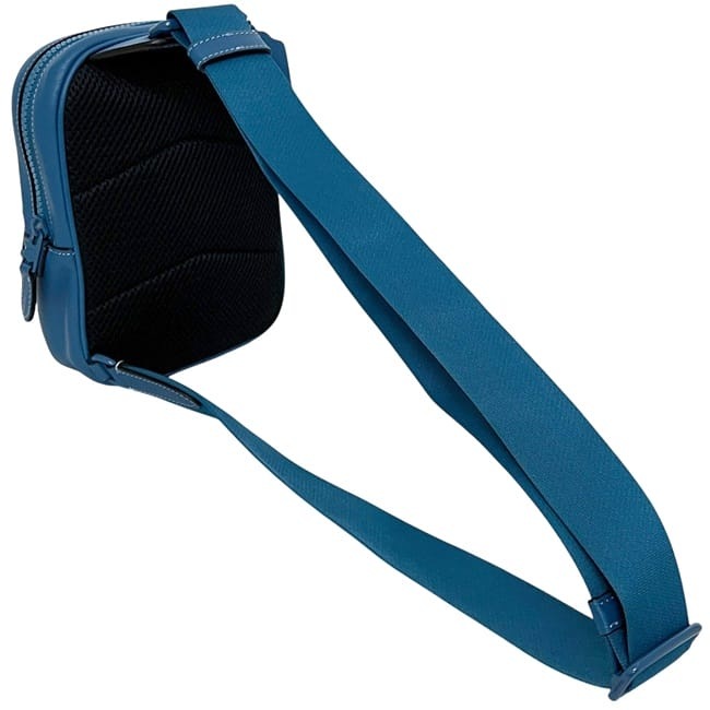 コーチ ショルダーバッグ トラックパック 14 ブルー シグネチャー