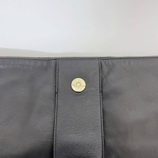 レッド ヴァレンティノ クラッチバッグ ec-23270 ブラック 美品 レザー