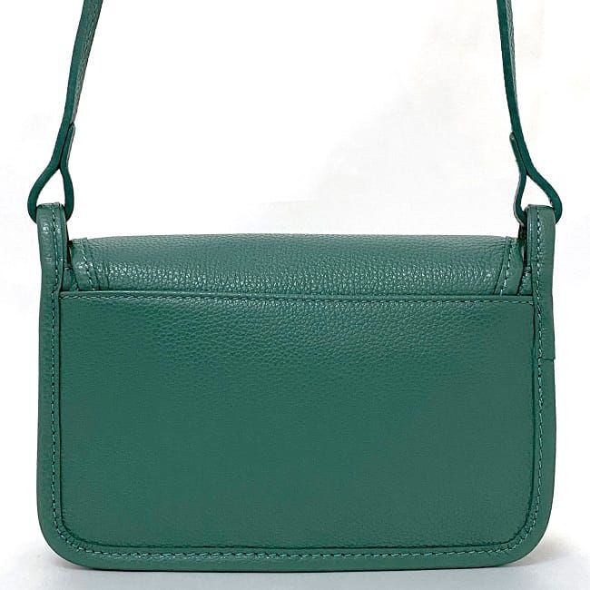 Longchamp レザーショルダー　グリーン　美品値下げ 中古・古着通販】LONGCHAMP (ロンシャン) クロコ型押し