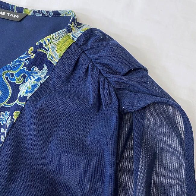 ★美品★VIVIENNE TAM ノースリーブワンピース　ブラック ヴィヴィアンタムVIVIENNE TAM パンダパッチデザイン