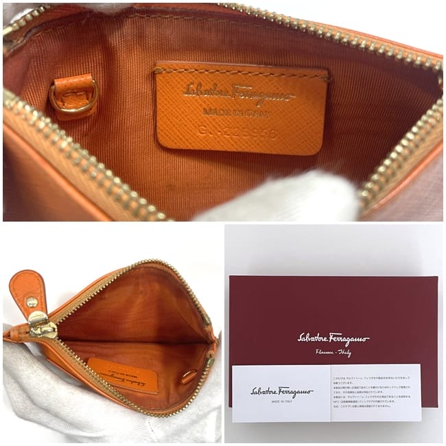 サルヴァトーレ フェラガモ コインケース ec-23091 オレンジ  