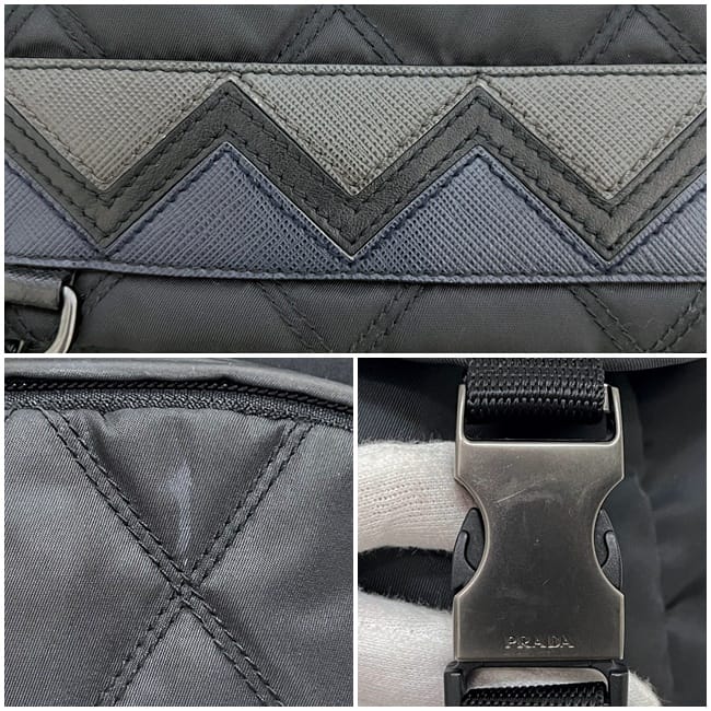プラダ バックパック ブラック NERO 2VZ135 キルティング 美品