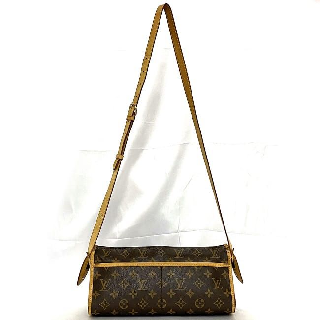 LOUIS VUITTON ショルダーバッグ モノグラム ポパンクール ロン 茶 ルイ ヴィトン ショルダーバッグ ポパンクール ロン ブラウン