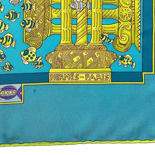 HERMES カレ90 大西洋の出会い　RENCONTRE OCEANE エルメス カレ90 RENCONTRE OCEANE 大西洋の出会い スカーフ シルク