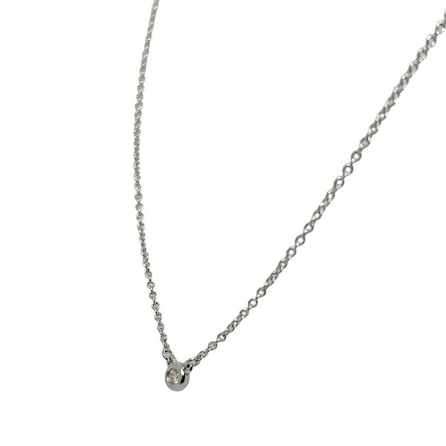 【新品仕上げ済み】ティファニー　バイヤザード　ダイヤ　 ネックレス　シルバー ティファニー】バイザヤード ネックレス ダイヤモンド 0.05 シルバー