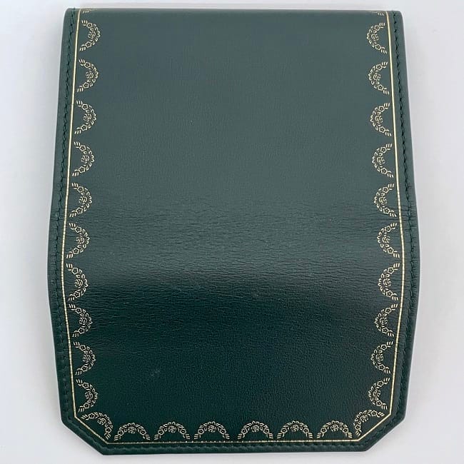 【極美品】即日発送 Cartier ガーランド 緑 レザー 長財布 箱付き 極美品】即日発送 Cartier ガーランド 緑 レザー 長財布 箱付き