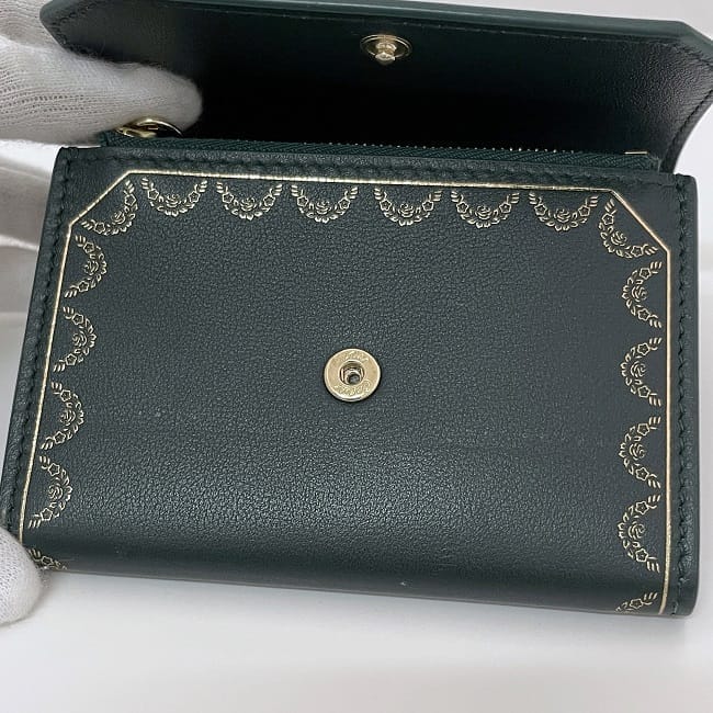 カルティエ ガーランド 財布 グリーン