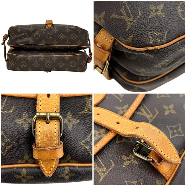 ルイ ヴィトン ショルダーバッグ ソミュール 30 ブラウン モノグラム