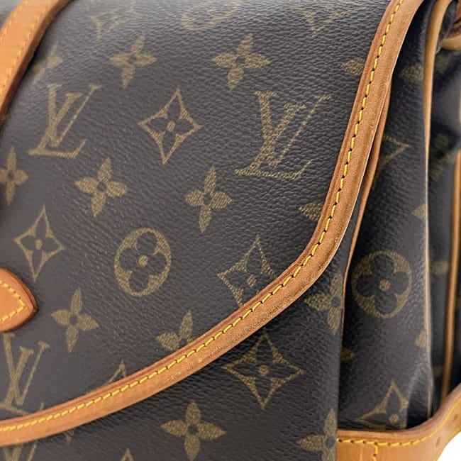 ルイ ヴィトン ショルダーバッグ ソミュール 30 ブラウン モノグラム