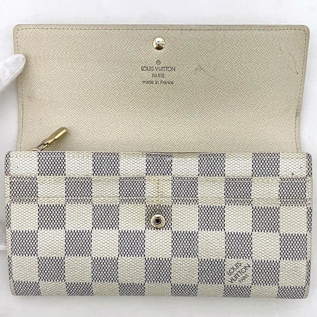 【SSS美品】ルイヴィトン ダミエ アズール ポルトフォイユ サラ 二つ折り財布 楽天市場】【中古】【財布】LOUIS VUITTON ルイ ヴィトン ダミエ
