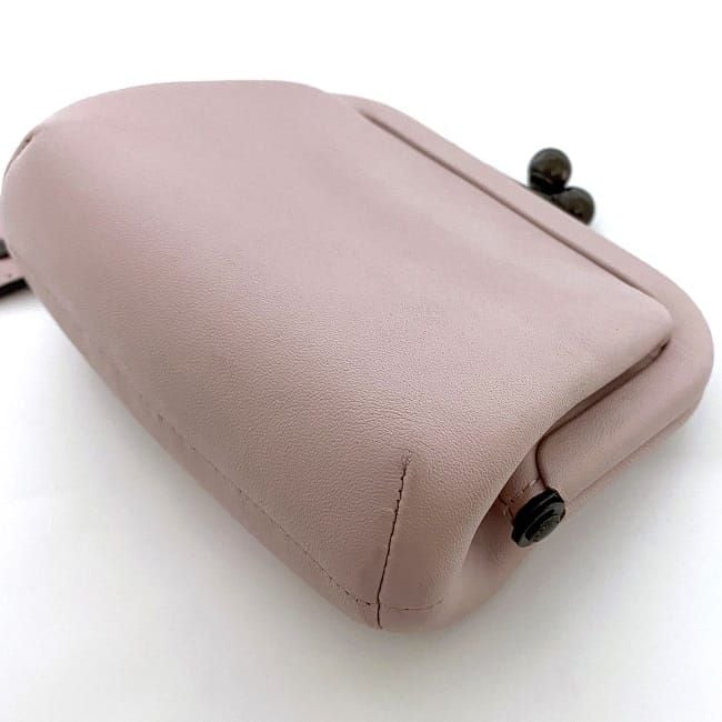 コーチ がま口 財布 ピンク 68326 美品 コインケース レザー