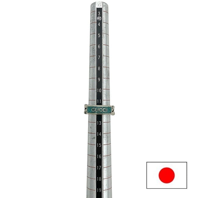 GUCCI GGロゴ キーリング グリーン/レッド グッチ リング ec-23688 シルバー グリーン 678711-8183 未使用