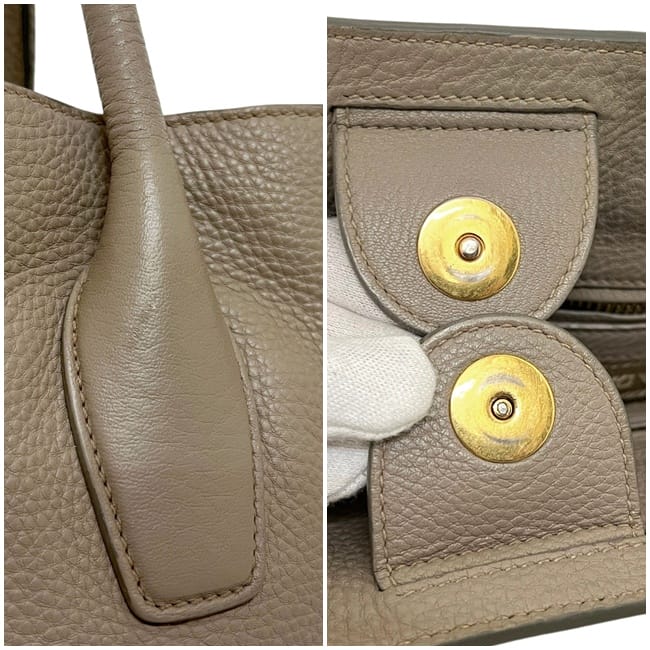 プラダ トートバッグ ベージュ BN2694 美品 レザー 中古 204 PRADA