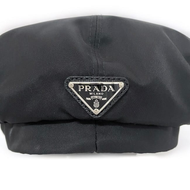 プラダ キャスケット ブラック NERO テスート 1HC551 2DMI 未使用 美品